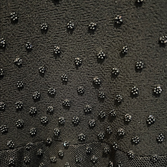 Beautiful and elegant chiffon black skirt with black underlay. - Picture 2 of 4